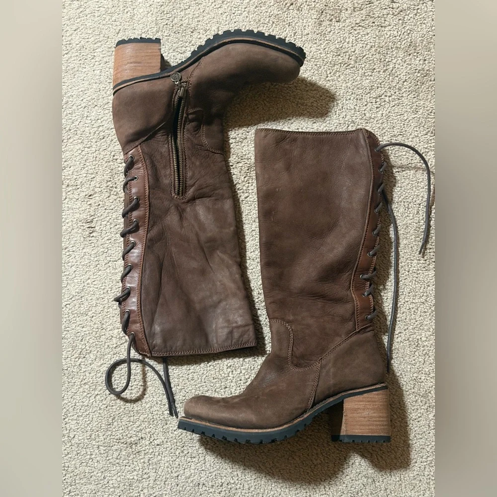 Liberty Black LB Womens Caborca tall lace boots size 8 excellent condition - Picture 2 of 9